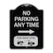 Signmission No Parking Anytime Tow-Away Zone W/ Right Arrow Heavy-Gauge Aluminum Sign, 24" x 18", BS-1824-23771 A-DES-BS-1824-23771 - alternate 1